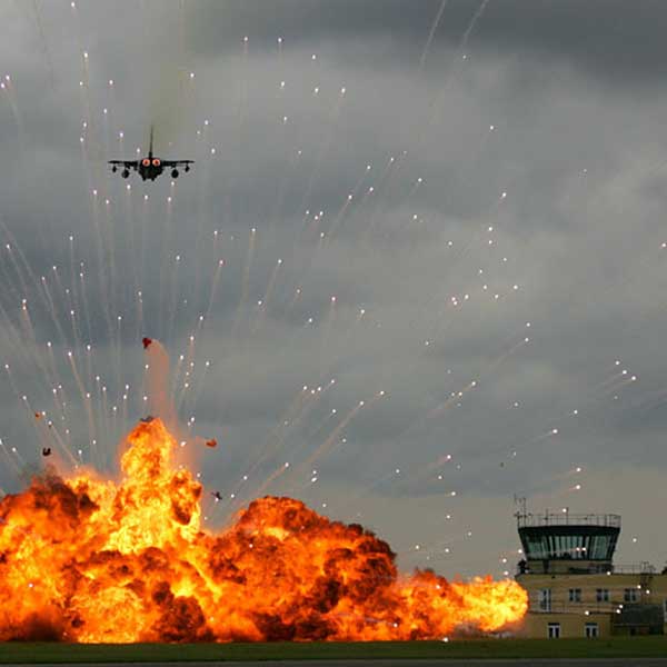 airstrike explosive special effects