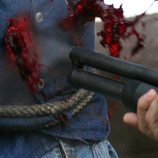 Agog armoury special effect shotgun blast blood
