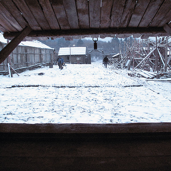 artificial snow covering large area special effect