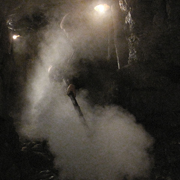 Steam special effects lance for the mine scene in The Way Back.